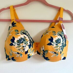 Floral Yellow Bra